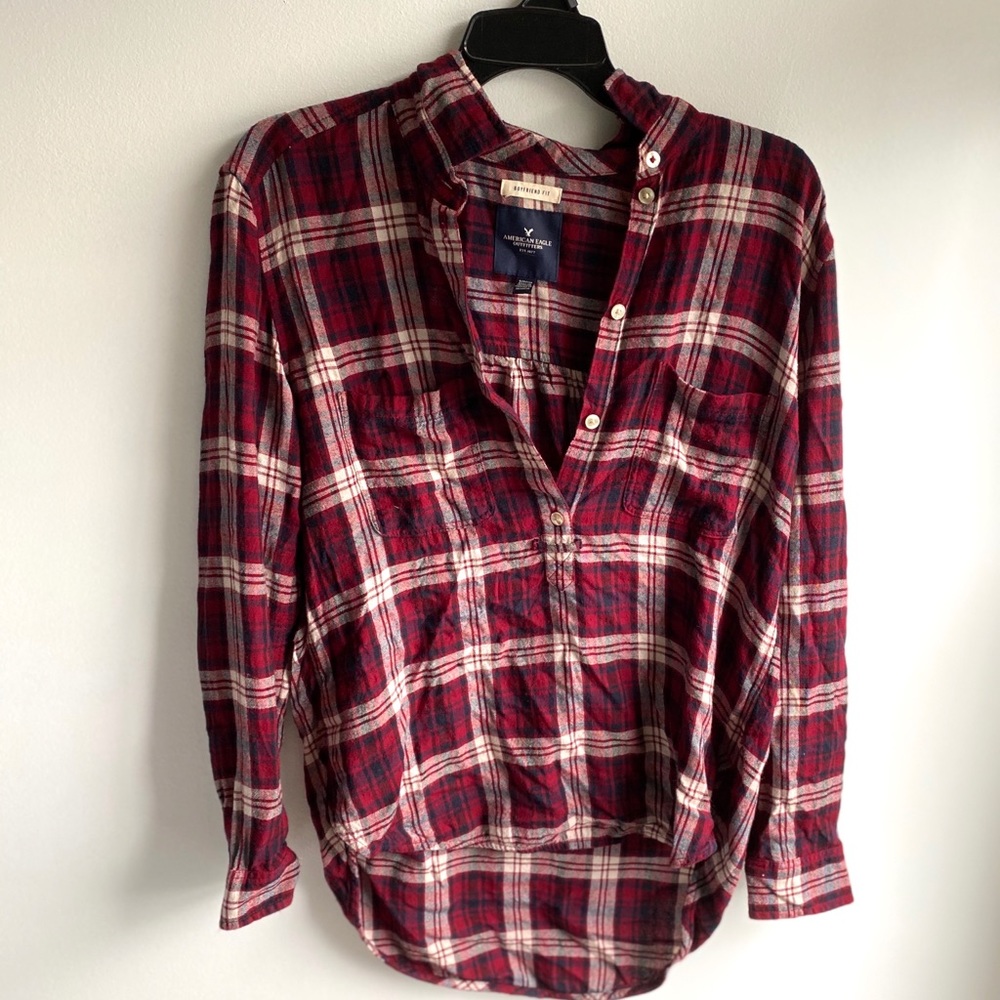 American eagle boyfriend fit flannel